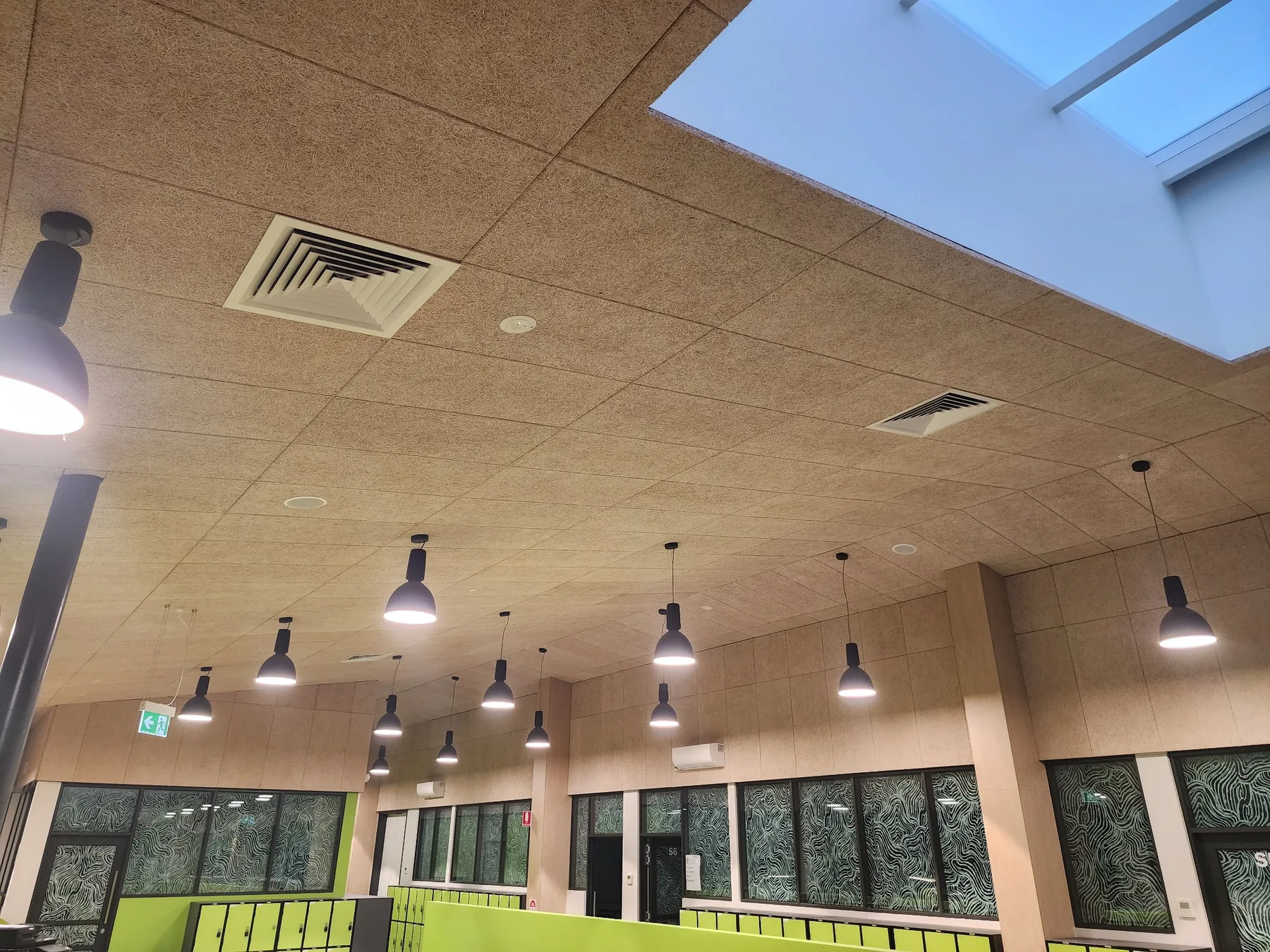 Completed education facility air conditioning installation
